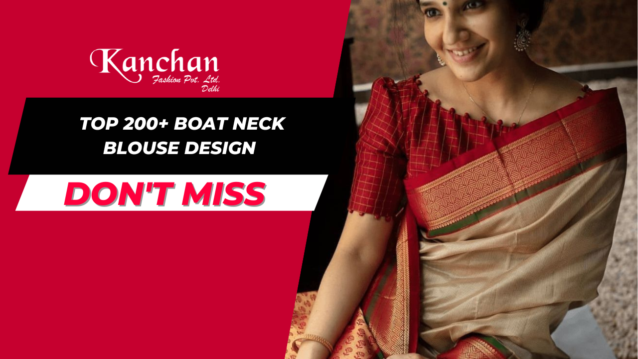Top 200+ Boat Neck Blouse Design -Boat Neck Blouse Design
